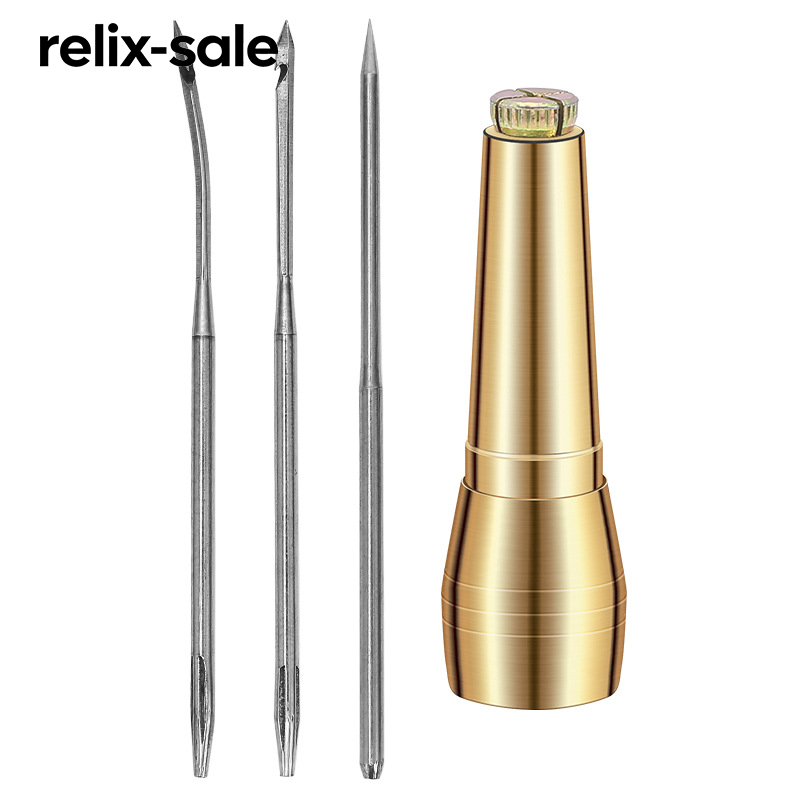 ชุดเข็มโค้งตะขอตรงสำหรับสว่านรองเท้า