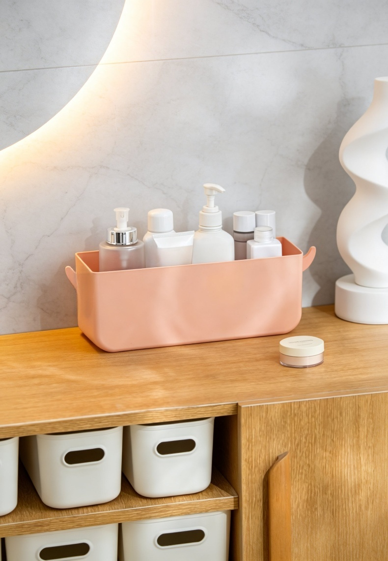 Bedside hanging basket for dorm rooms