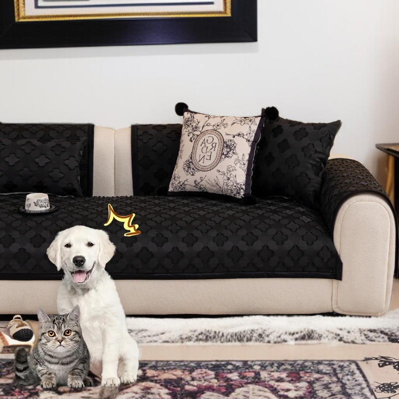 소파 쿠션 미끄럼 방지 이형 시니어 크림 화이트 쿠션 직선 소파 커버 이형 소파 쿠션