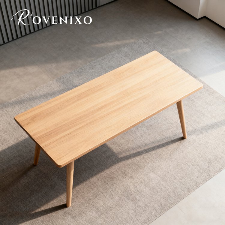 โต๊ะทำงานไม้เนื้อแข็งสไตล์มินิมอล