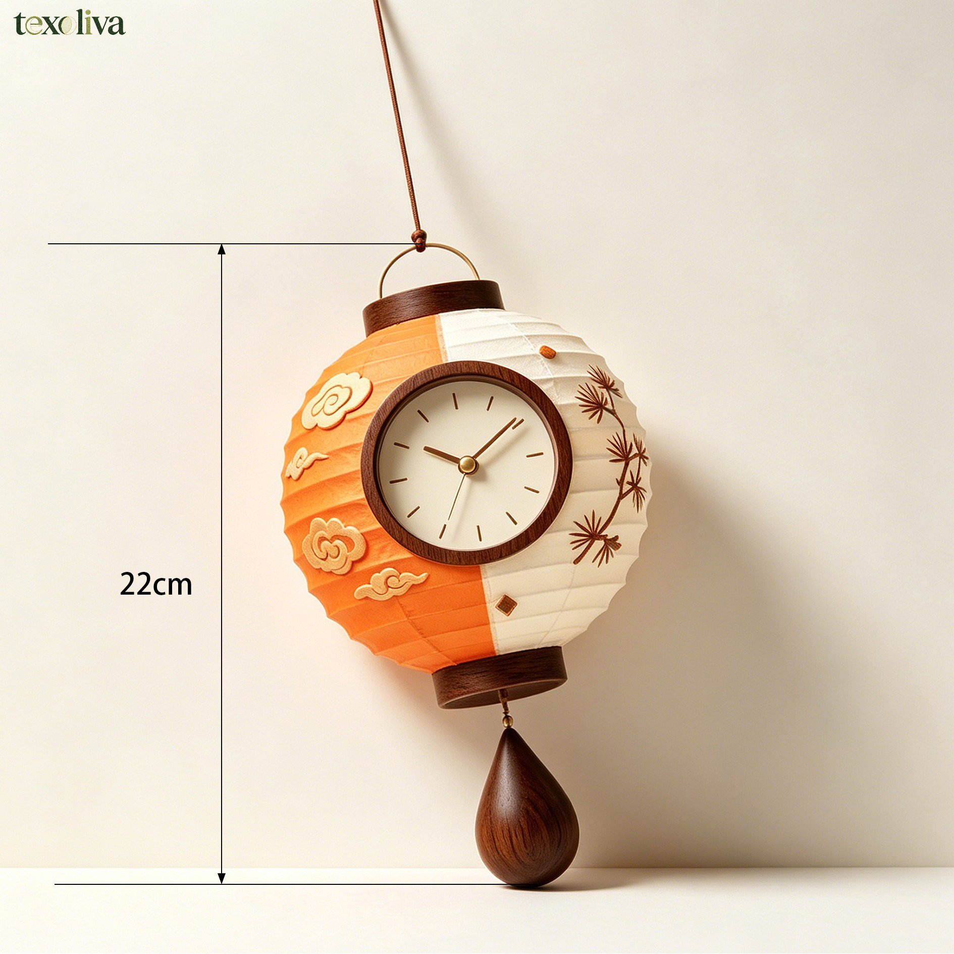Decorative clock enhancing contemporary home decor