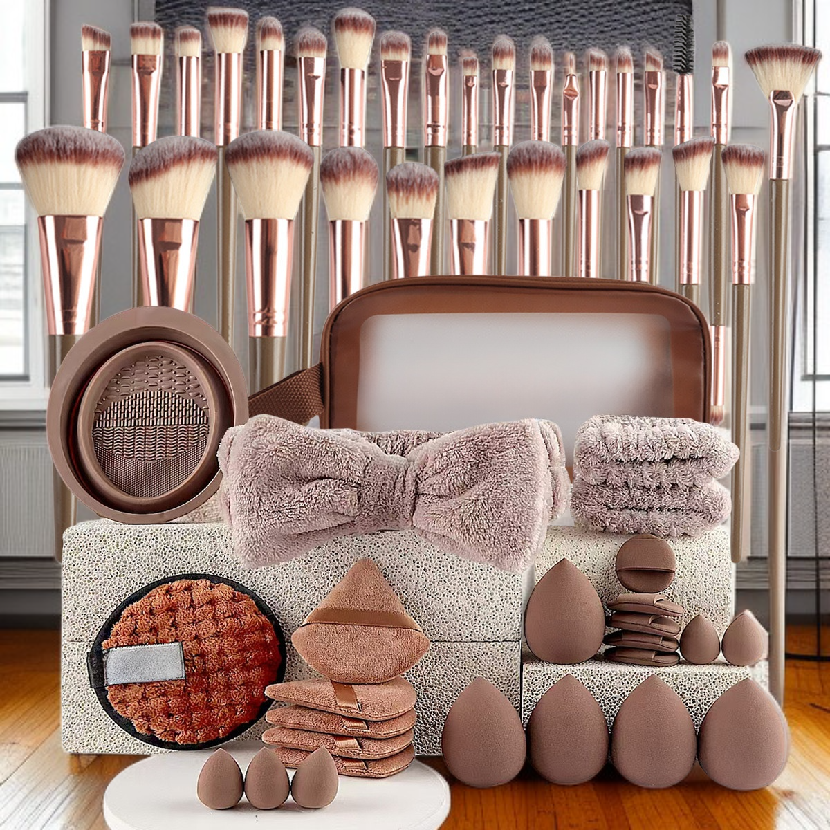메이크업 퍼프 세트 대형 미용 도구 조합 세트 세안 퍼프