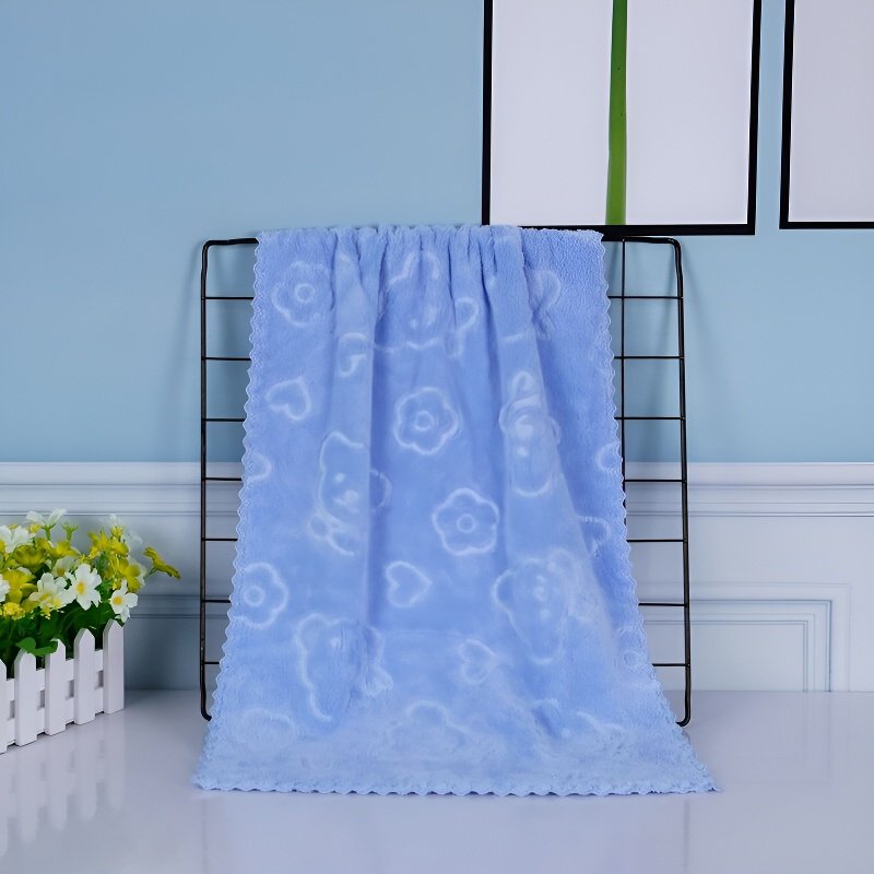 可愛小熊圖案毛巾