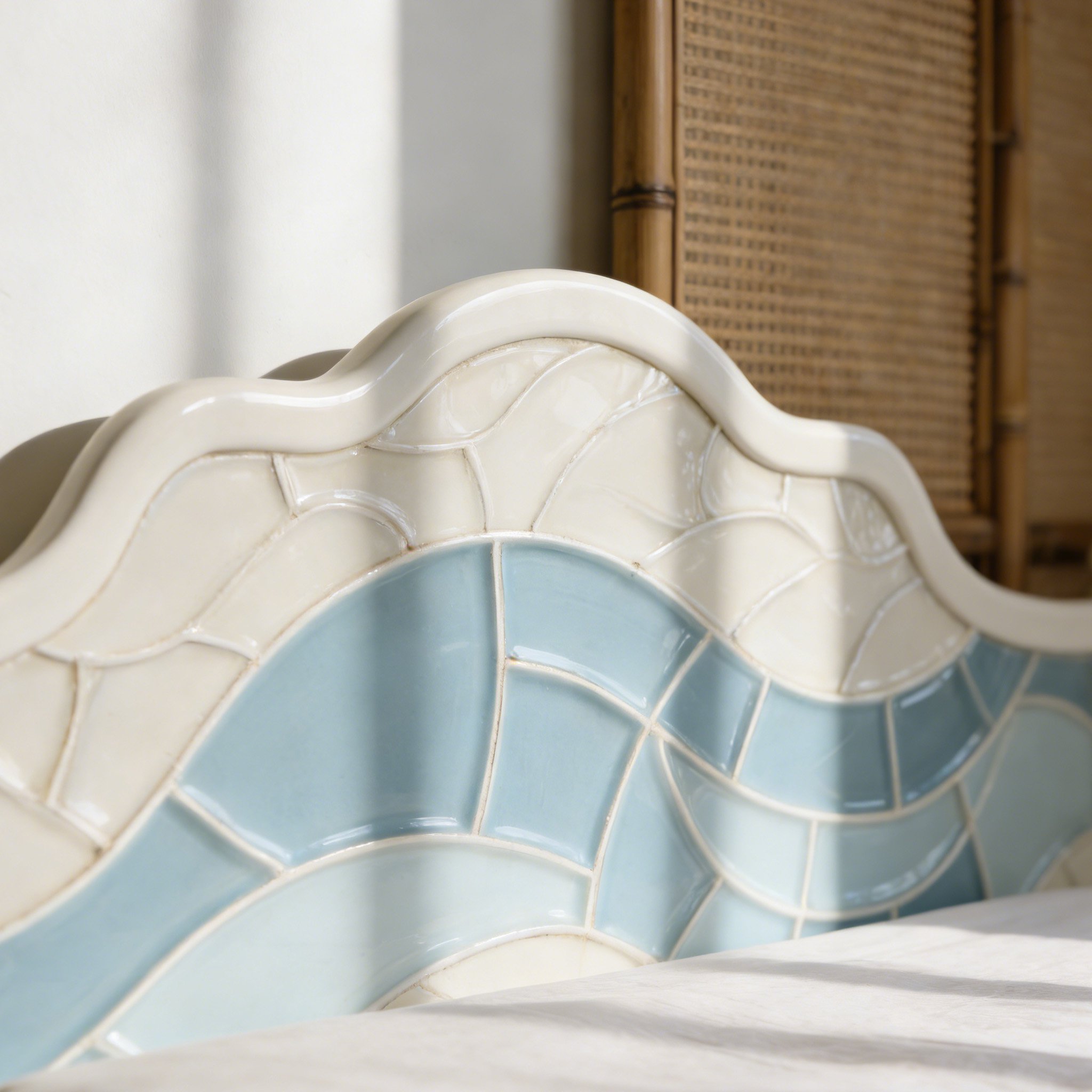 無垢材ヘッドボード