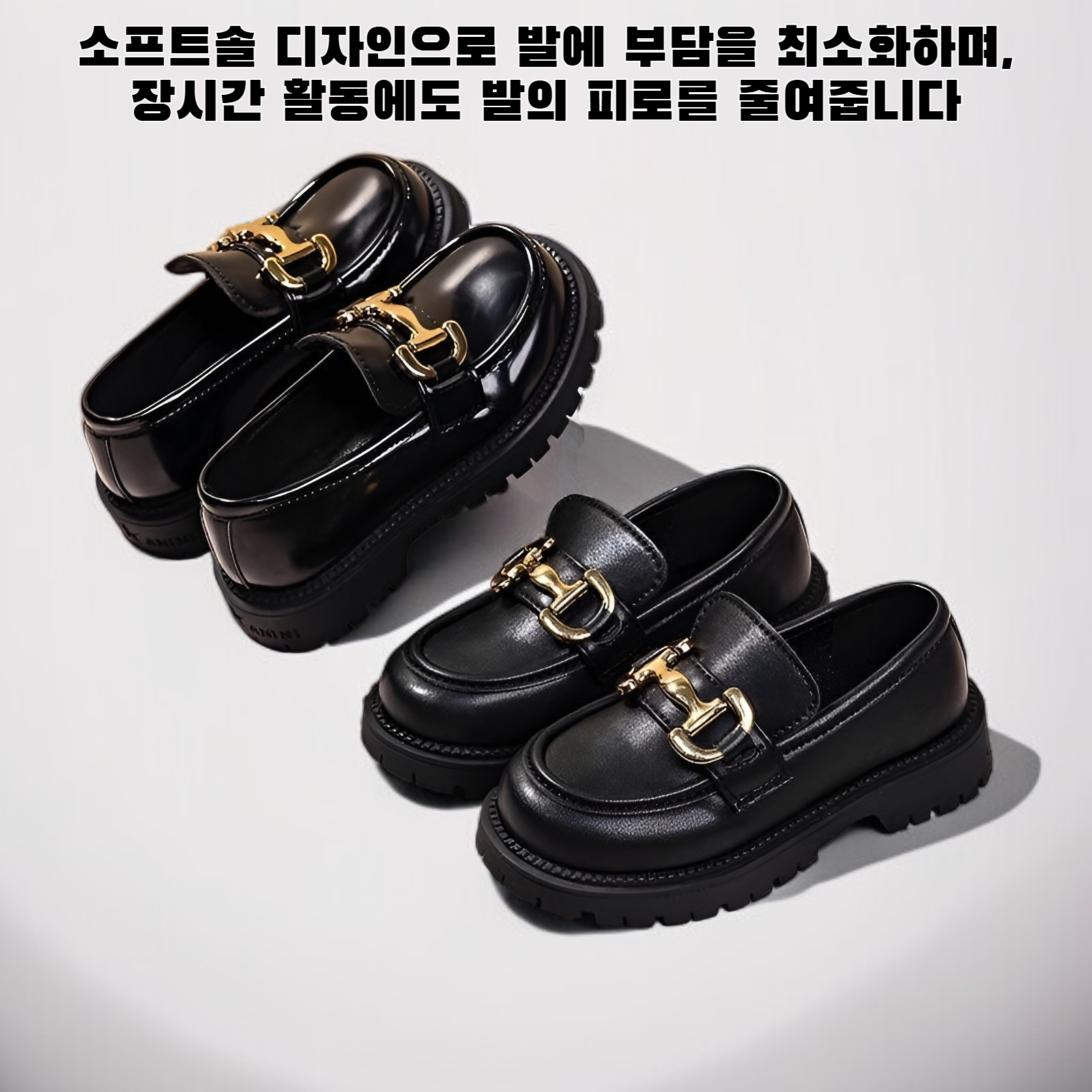 새로운 봄/가을 정품 가죽 소프트솔 로퍼