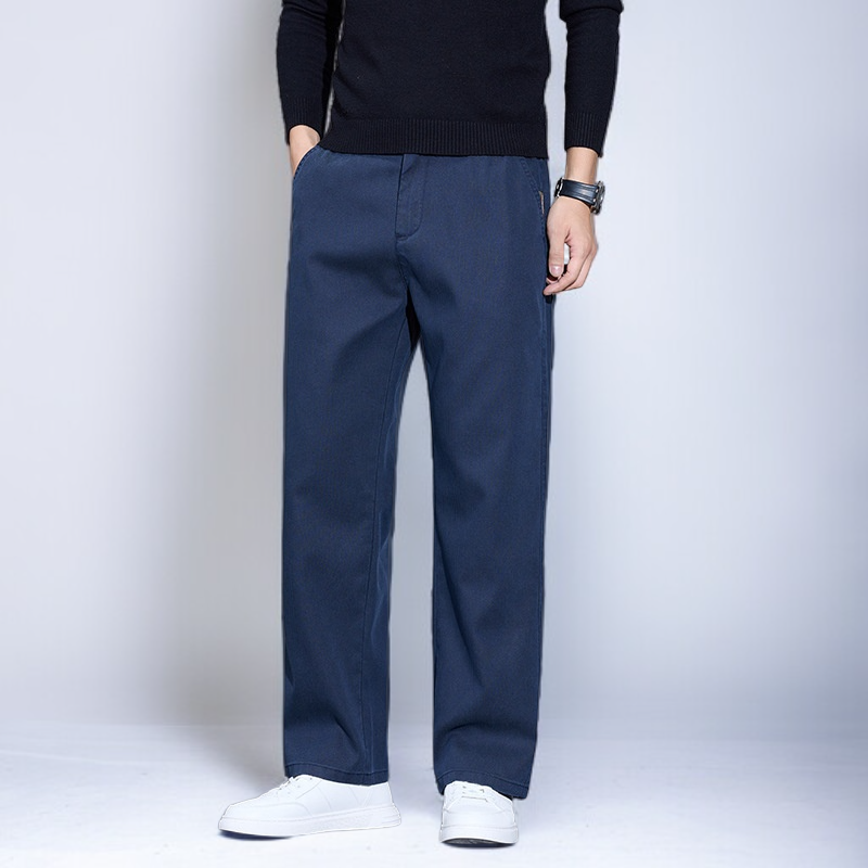 라이트 럭셔리 남성 팬츠 가을 남성 캐주얼 팬츠 와이드 팬츠