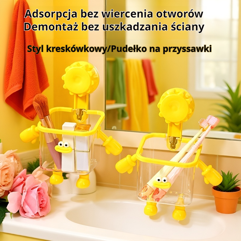 Półka do zlewu z przyssawką, organizer łazienkowy na ściany