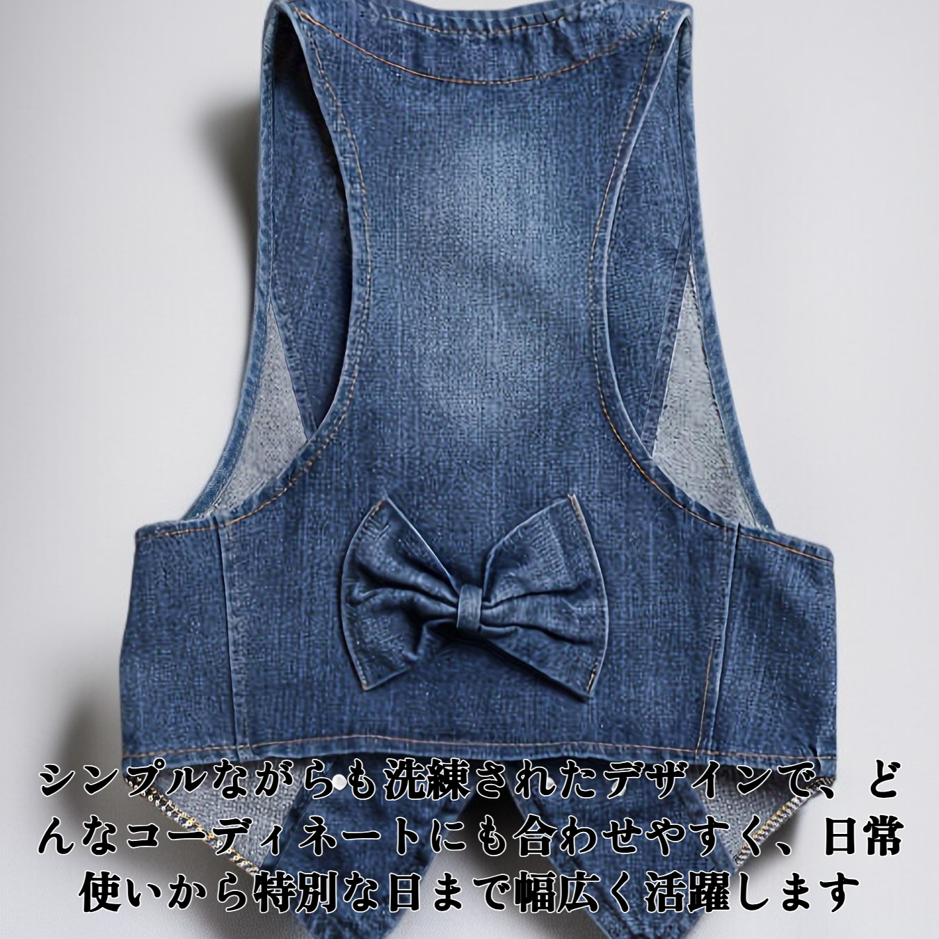 レディースデニムベスト