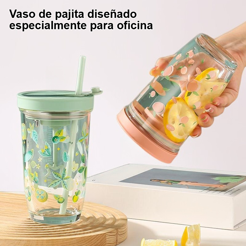 Vaso de pajita de oficina