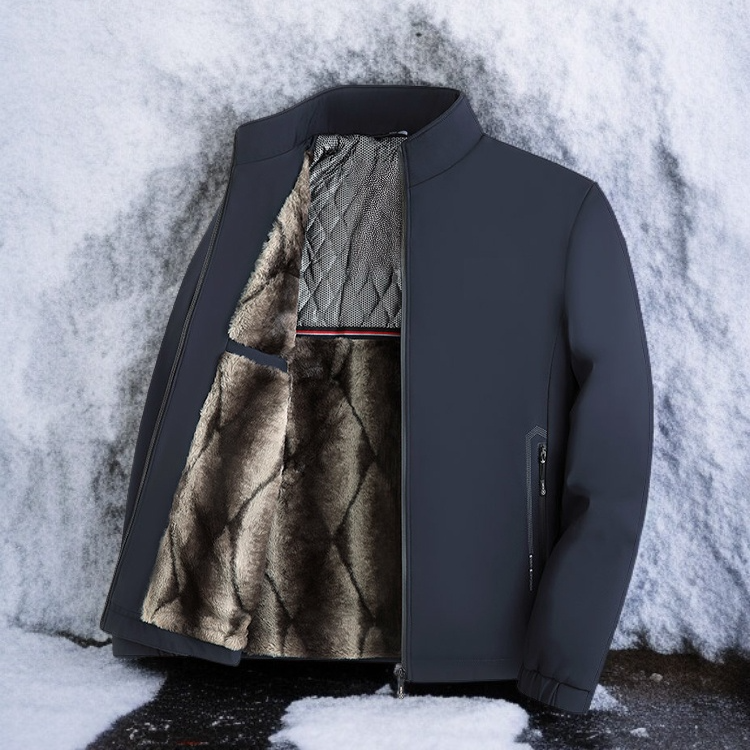 고급 스탠드업 칼라 방풍·방한 재킷