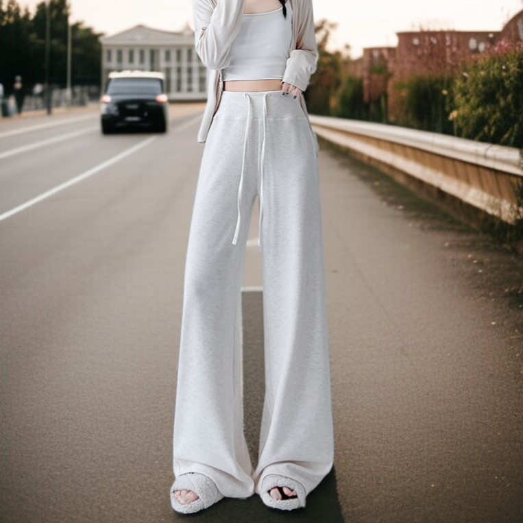 하이웨스트 소프트 팬츠 착용샷