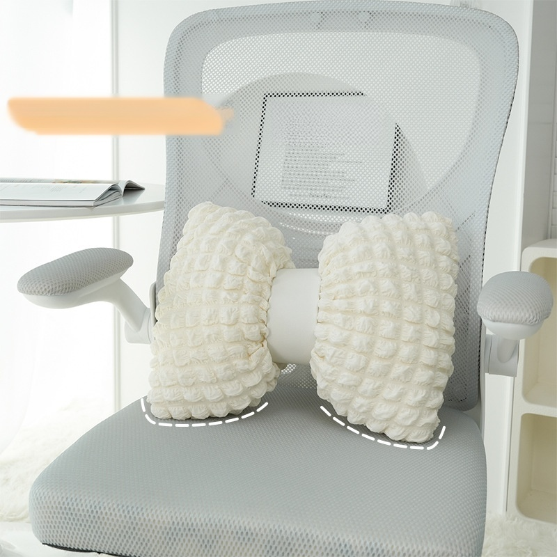 Home Decorative Bow Pillow Solid Color Sofa Cushion