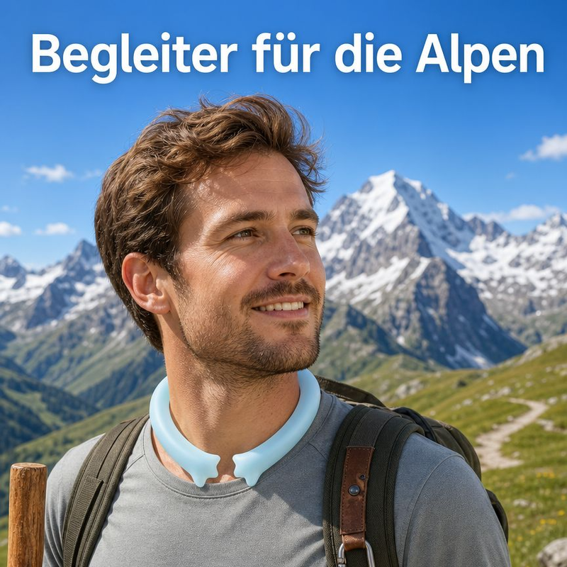 Tragbarer kühlender Nackenring für Outdoor-Aktivitäten