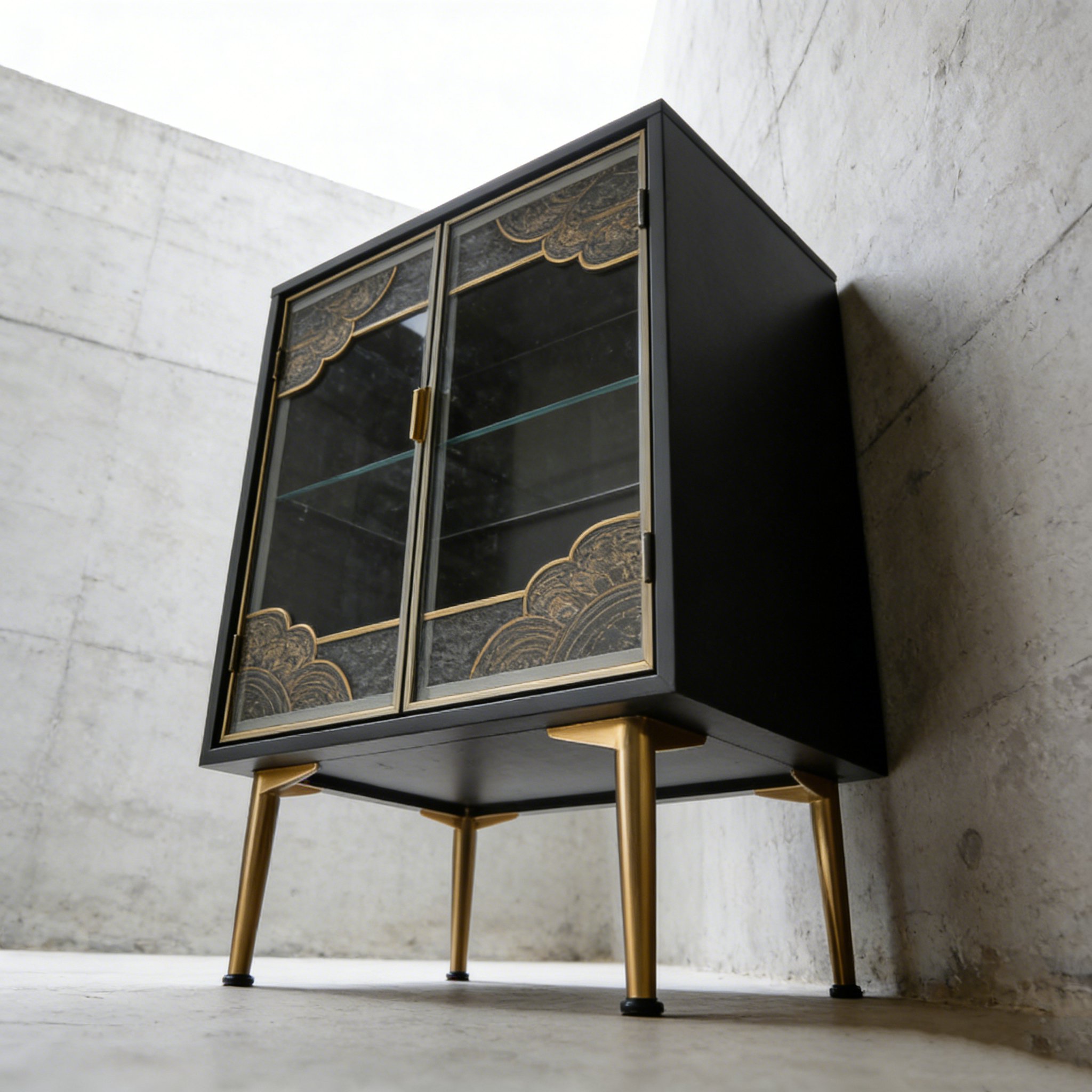 ヴィンテージ調収納棚