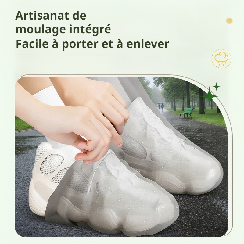 Sur-chaussures transparentes pour protection efficace