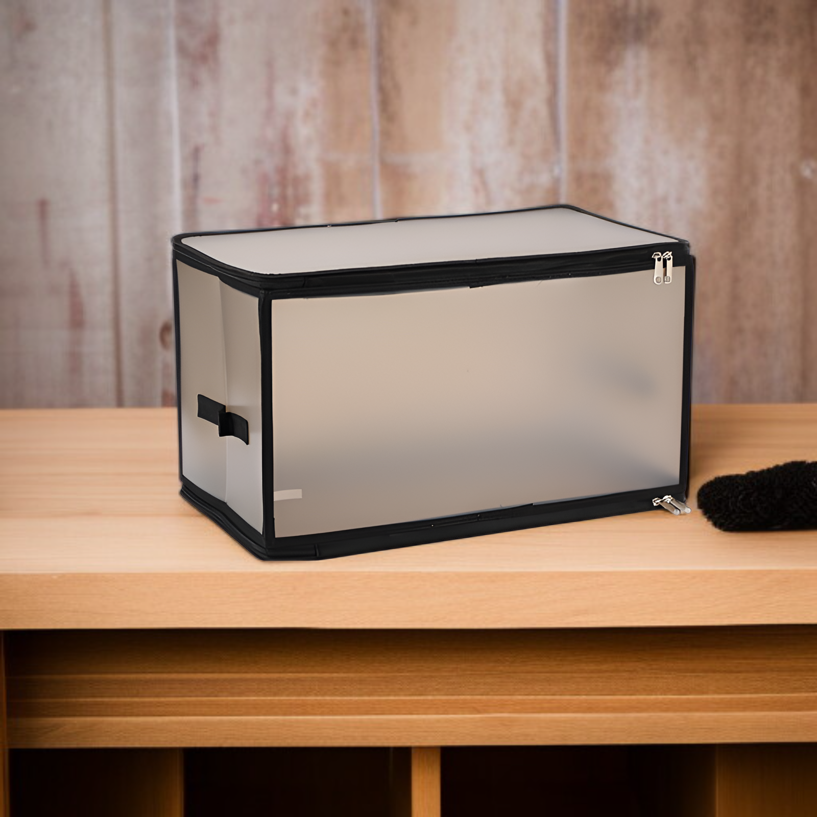 다양한 크기의 투명 수납함 세트