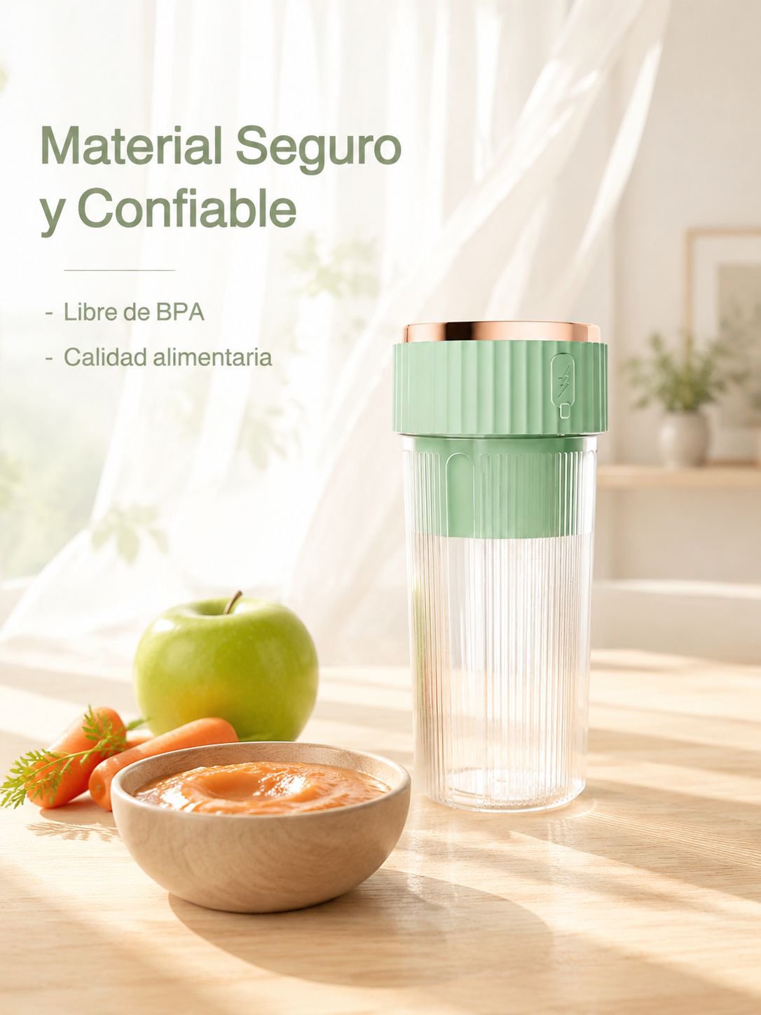 Vaso exprimidor portátil recargable