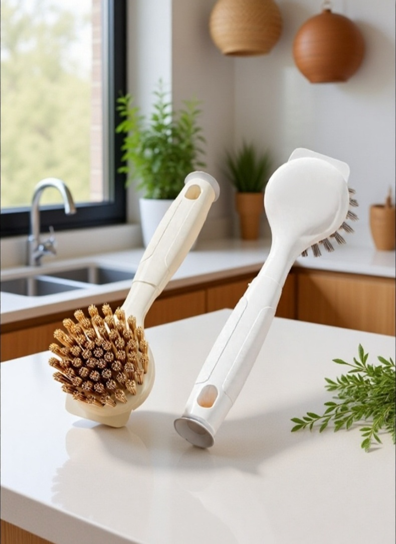 Deep cleaning hard-to-reach corners with crevice brush