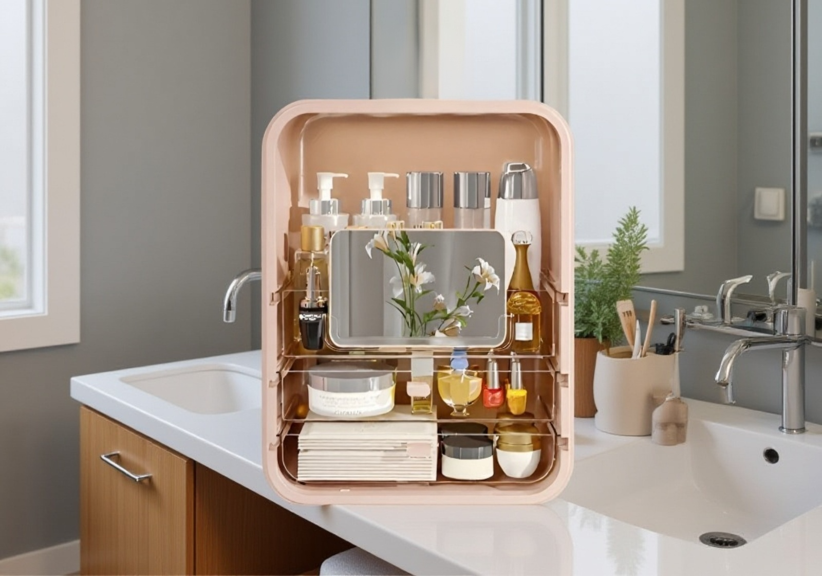 High-quality jewelry box with velvet lining