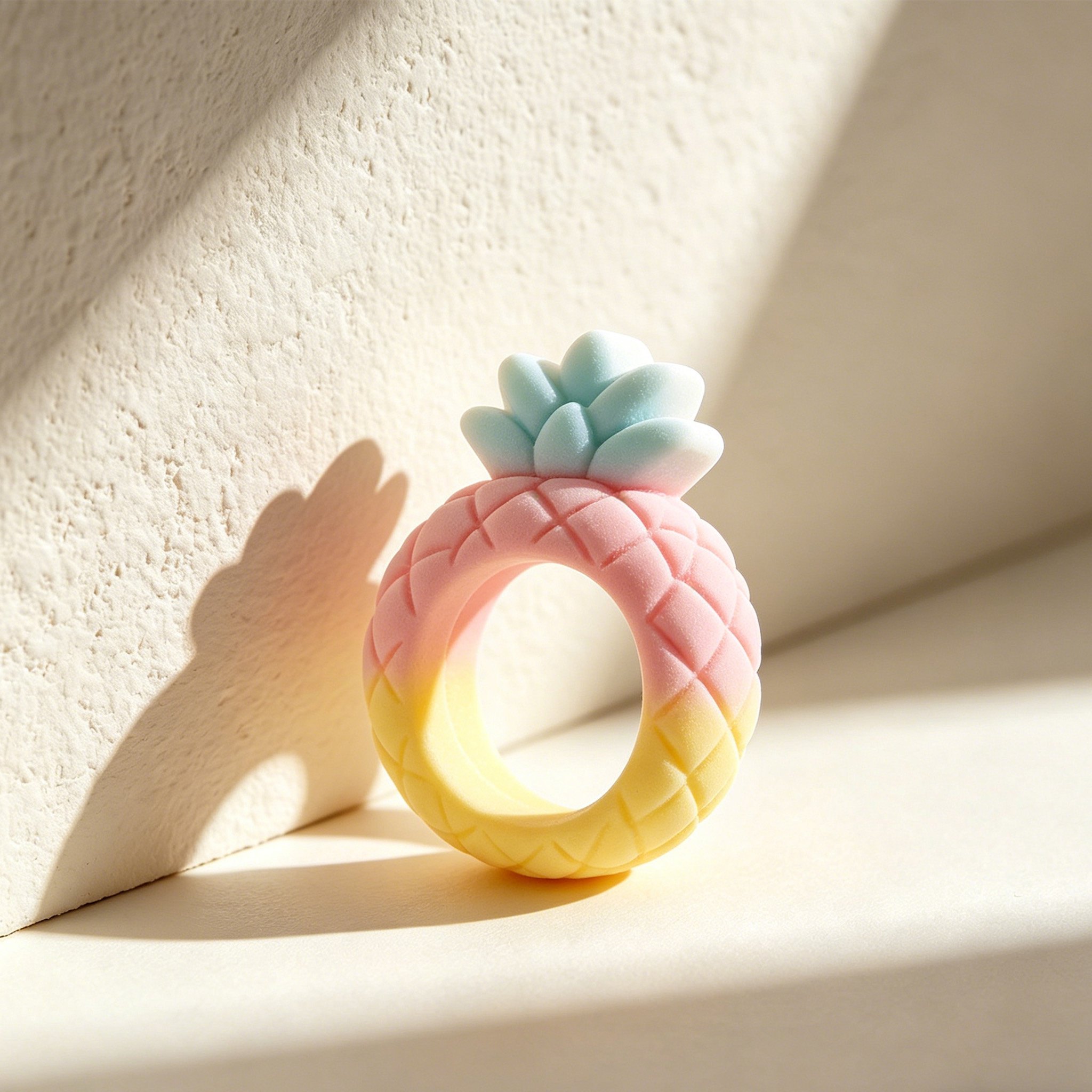 Cartoon-Ring mit buntem Cartoon-Motiv