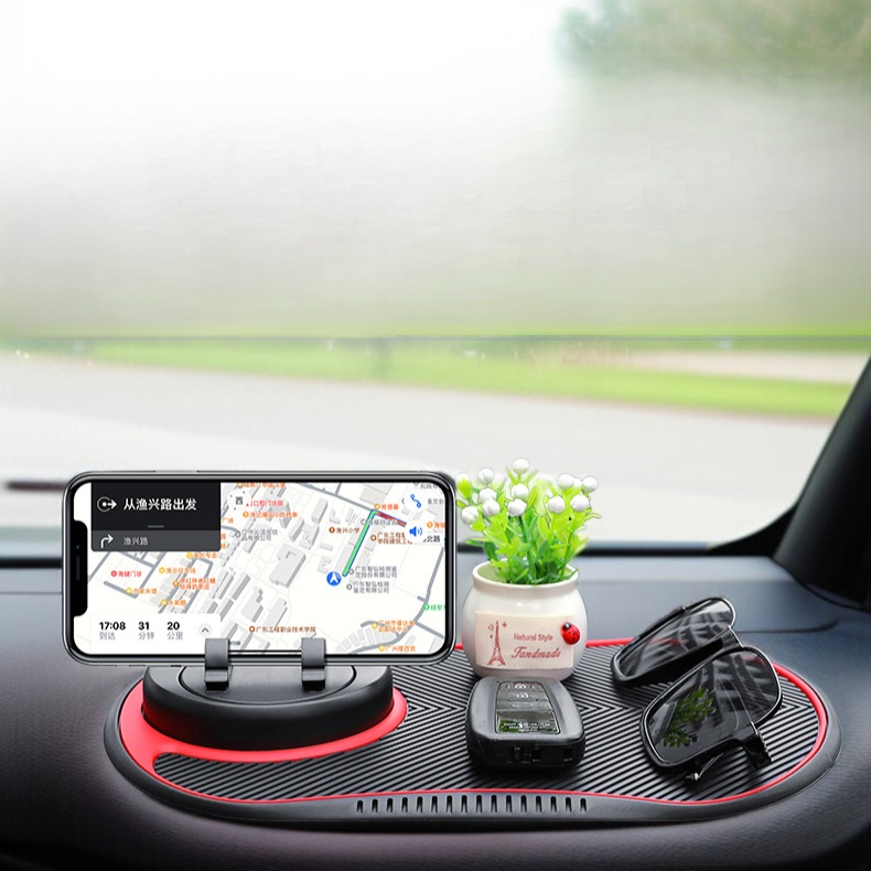 車多機能滑り止めマットダッシュボード携帯電話ホルダー滑り止めマットアロマテラピー自動車用品駐車場滑り止めマット