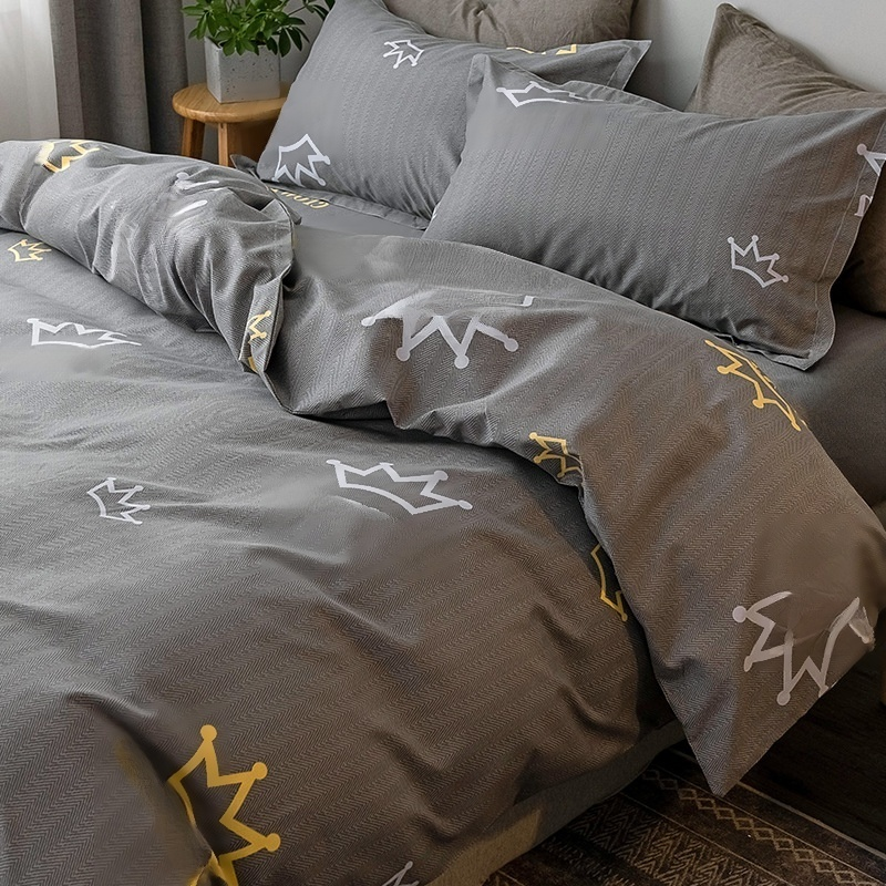 Juego de sábanas, funda de edredón y cubrecolchón para otoño e invierno