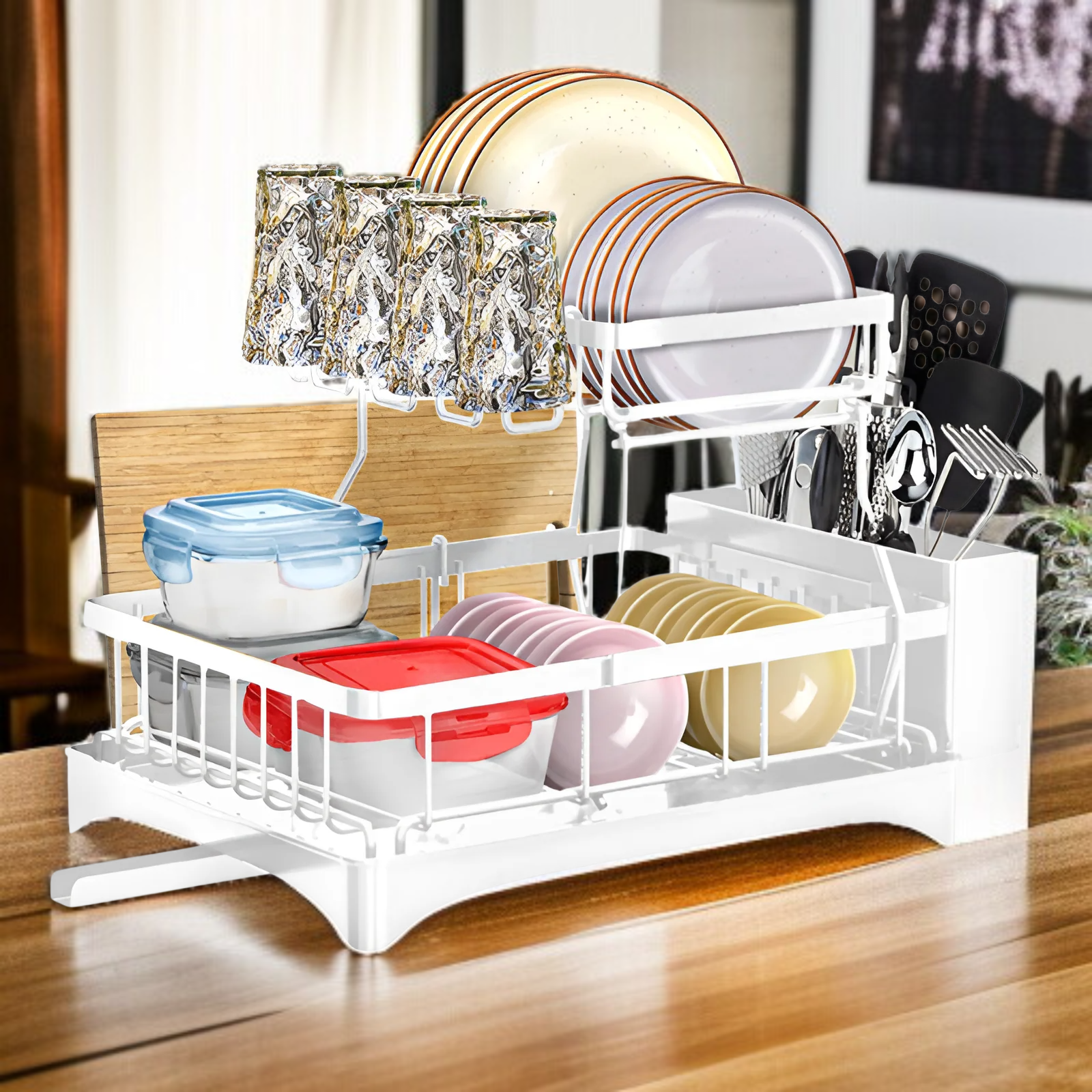 キッチン食器水切りラック食器水切りバスケットシンクシンク食器ラック収納ラック食器ラック