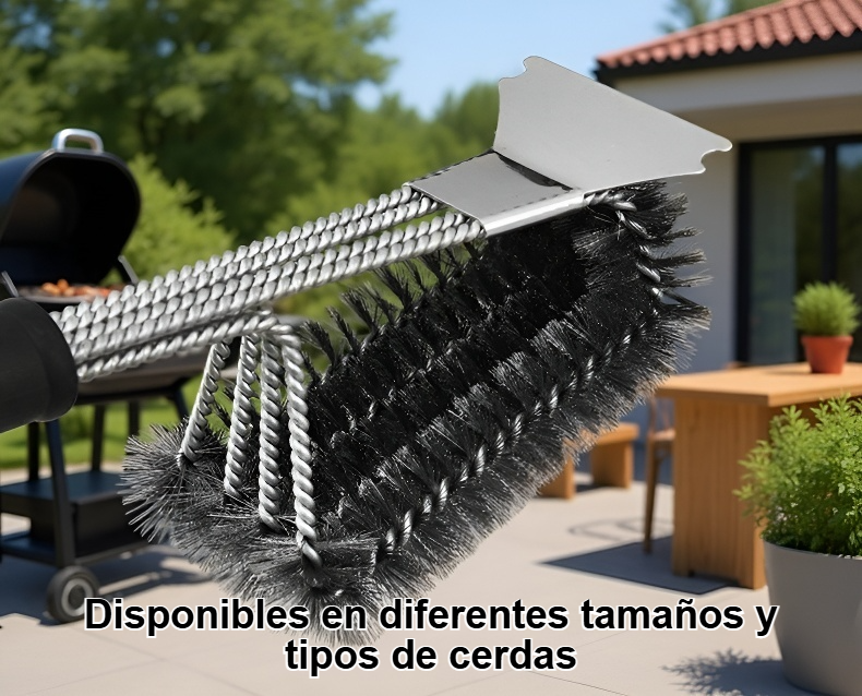 Herramientas de cepillo de alambre en acción