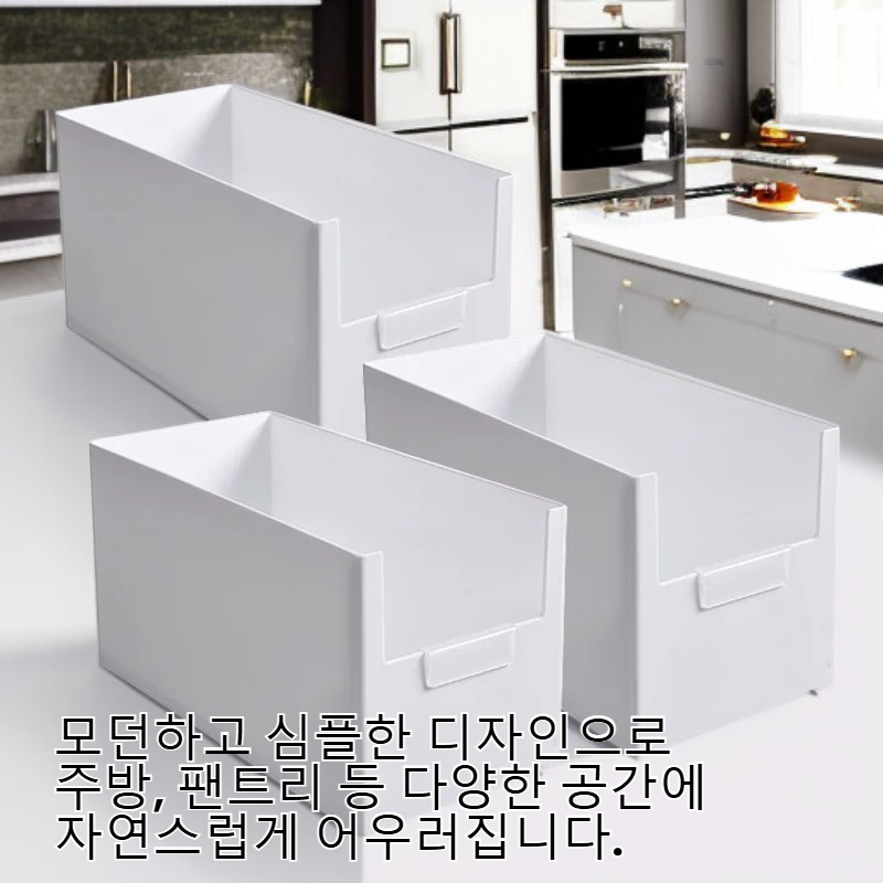 달팽이리빙 드마망 와이드 팬트리 수납함 L
