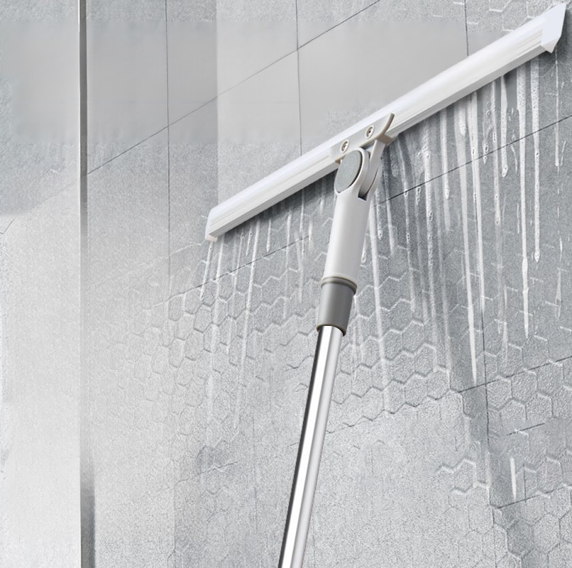 家庭用収納式フロアモップ シリコンワイパー浴室床スクレーパー 浴室用多機能フロアモップ