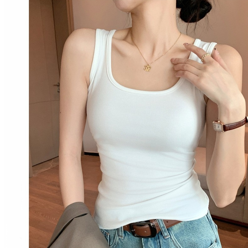 春夏修身顯瘦無袖坎肩內搭背心
