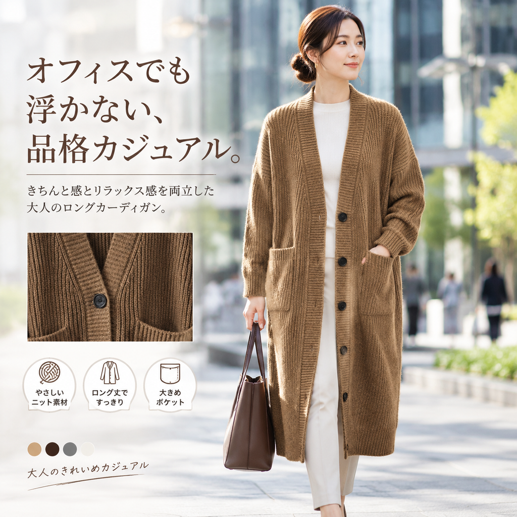 日系慵懒风长款针织开衫外套女装春秋冬季