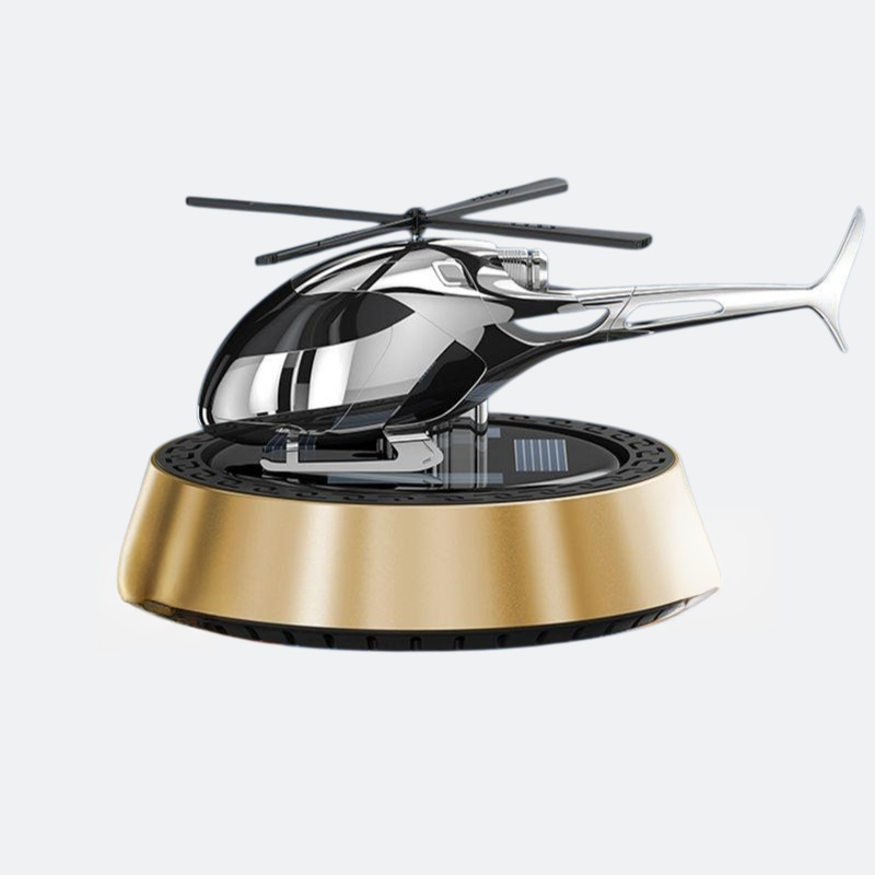 معطر جو للسيارة يعمل بالطاقة الشمسية على شكل طائرة هليكوبتر معطر جو للسيارة