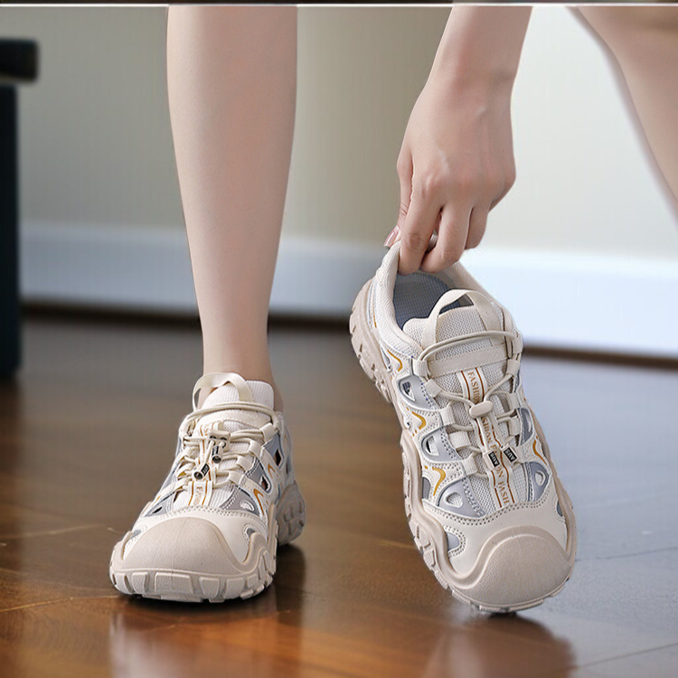 여성 펀칭 아빠 신발 통풍 메쉬 운동화 똥 밟는 느낌 펀칭 아빠 신발