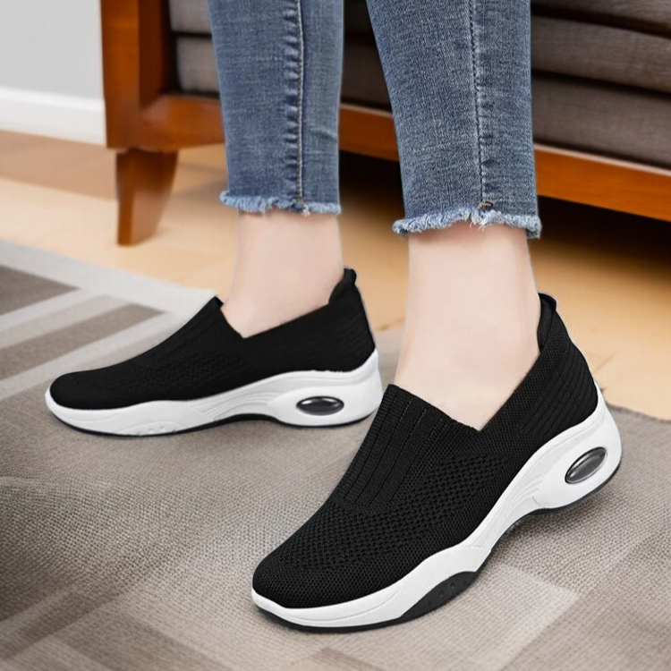 통풍이 잘 되는 운동화 여성 빅사이즈 플랫 통풍 메쉬 운동화 여성 캐주얼 운동화