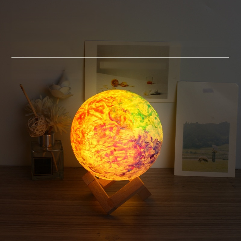 月ランプ手描きのナイトライト