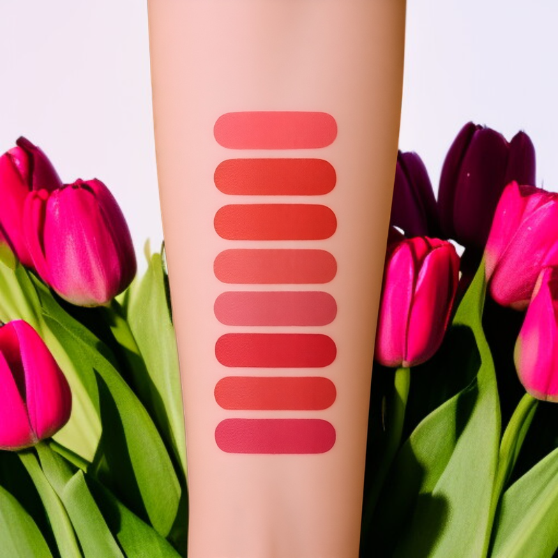 컬러풀한 매트 립글로스