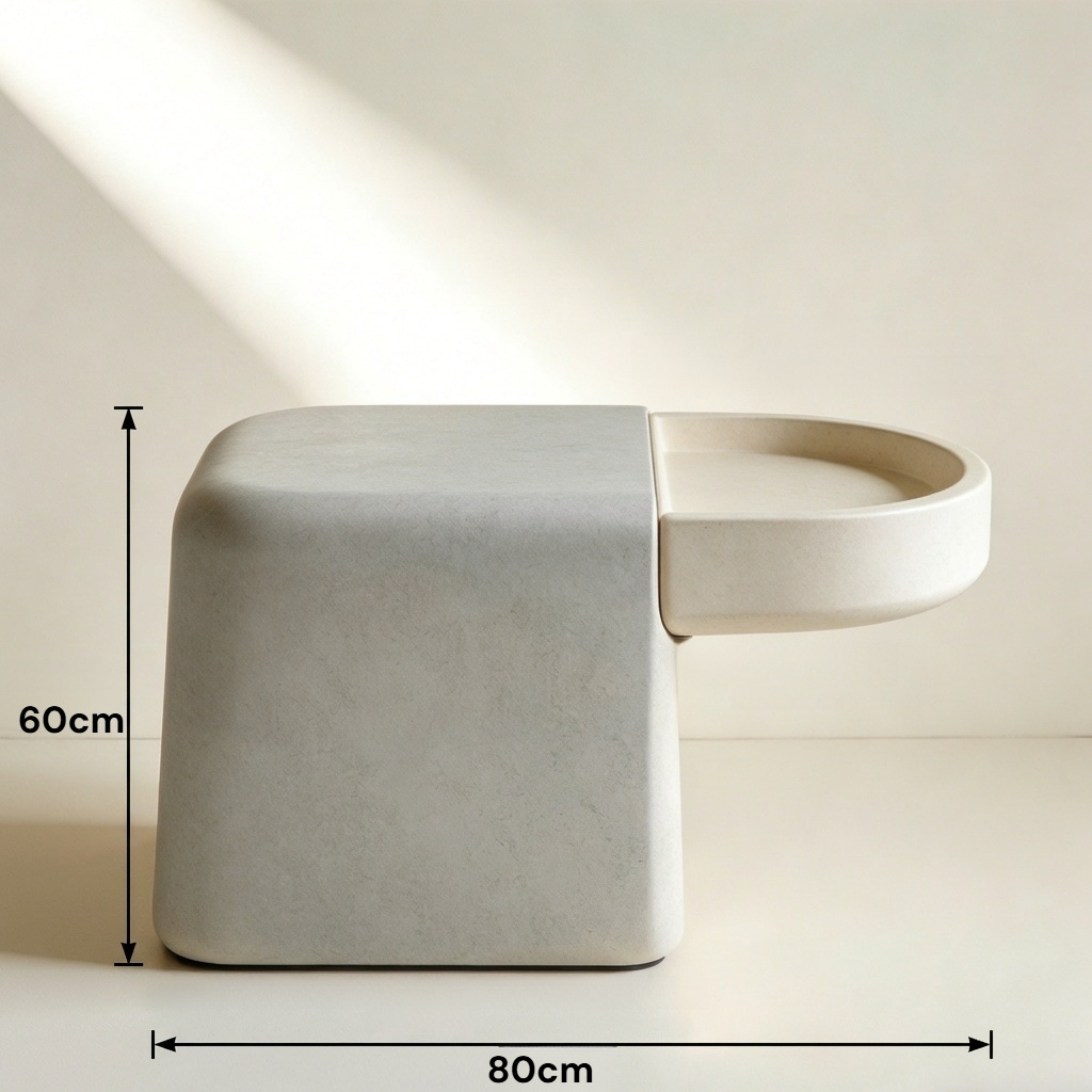 거실에 배치된 심플한 사이드 테이블