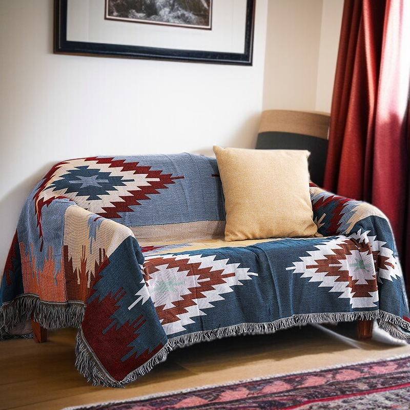 ダブル・シングル・サイド・スカンジナビアン・ブランケット ソファータオル装飾カバーブランケット タイガーカバーブランケット カバーブランケットソファタオルシングルファーストクラスソファカバー
