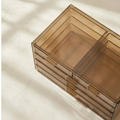 アクリル透明引き出し式収納ボックス