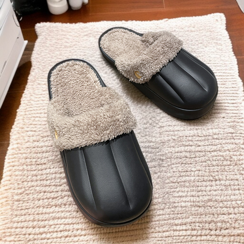 النعال الشتوية للتخييم، تدفئة مضادة للبرد، فرو داخلي وخارجي مقاوم للماء