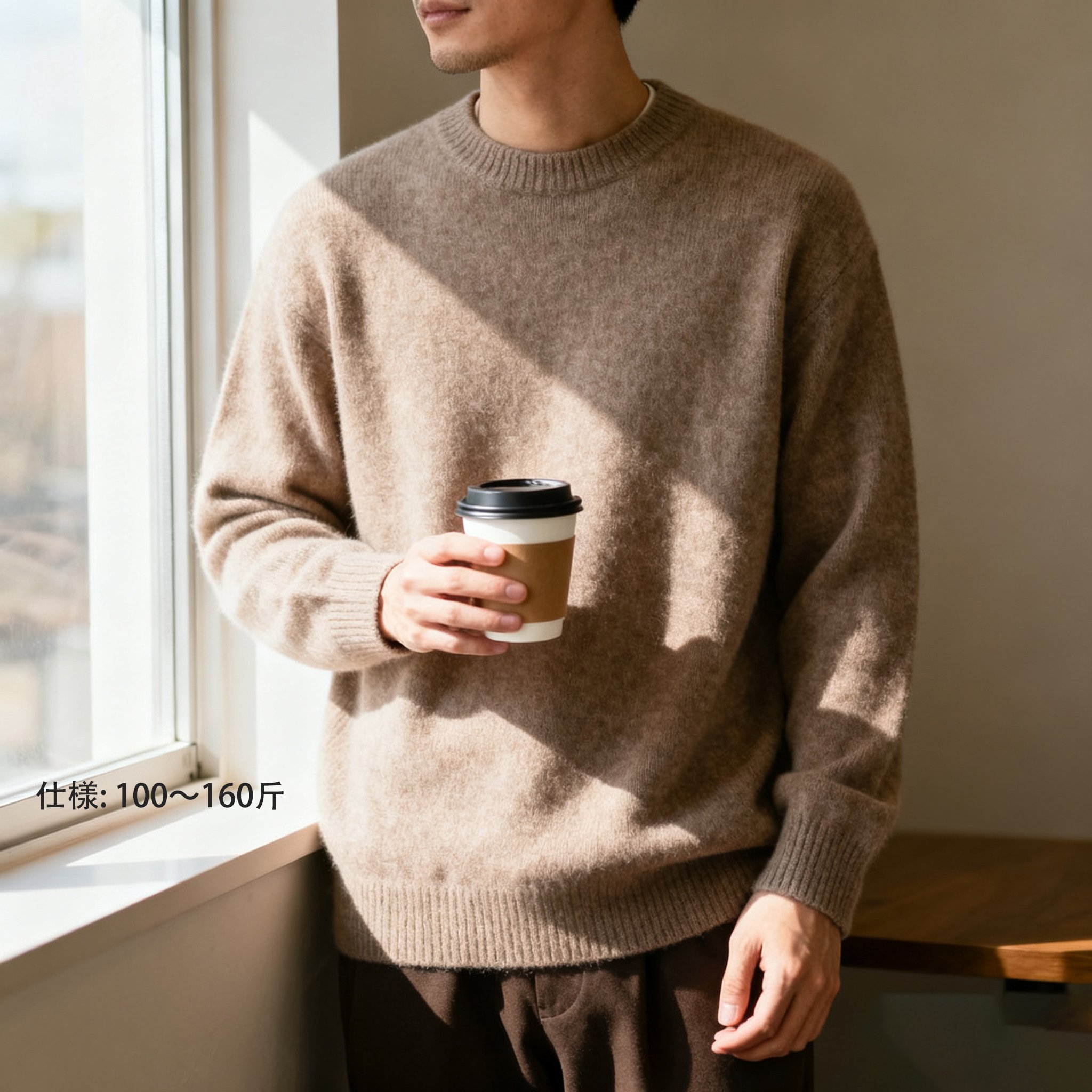 高品質素材のメンズセーター詳細