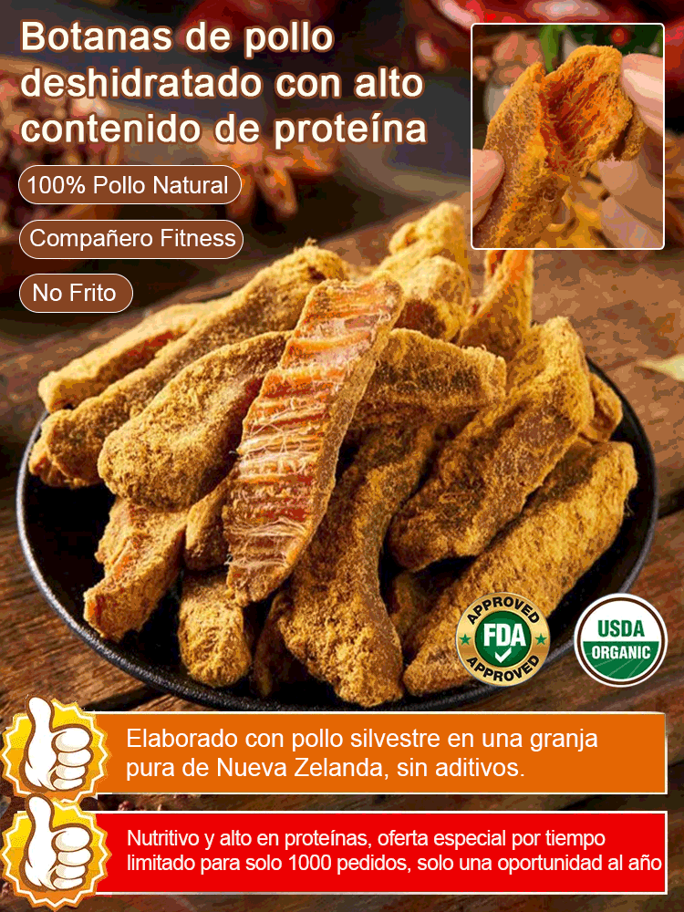 ¡El Snack Perfecto! Tiras de Pollo Neozelandés: Suaves, Jugosas y "Sin Culpa".
