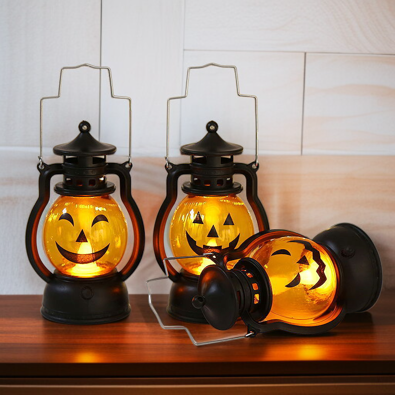 호박 장식 조명