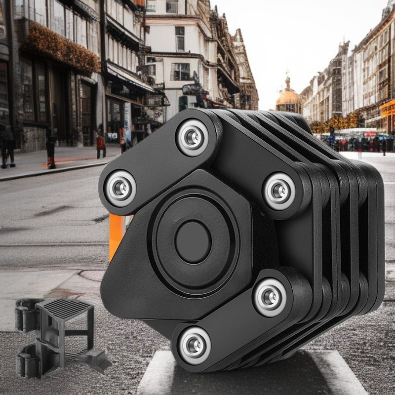 Folding bicycle lock