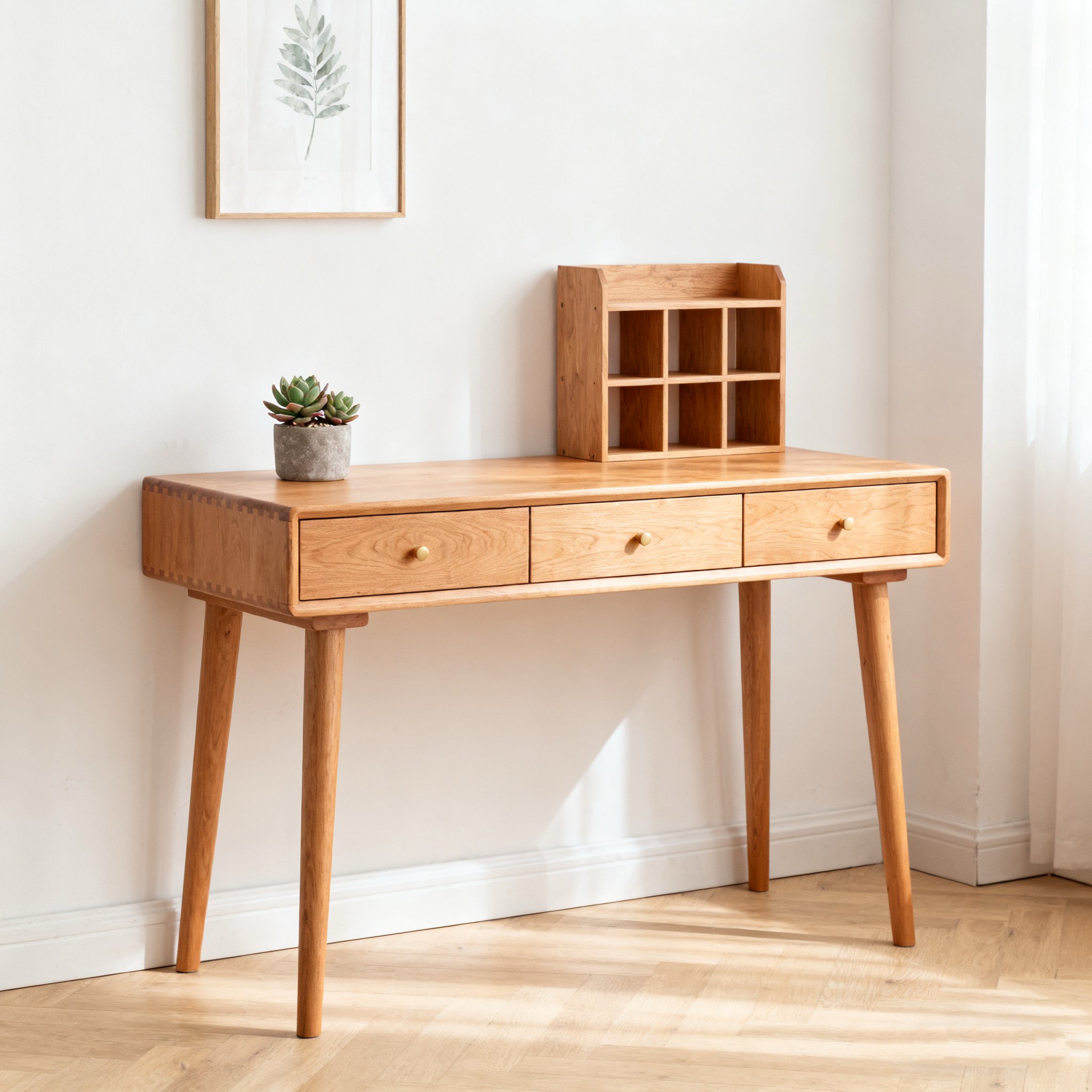 無垢材ナチュラルワークデスク