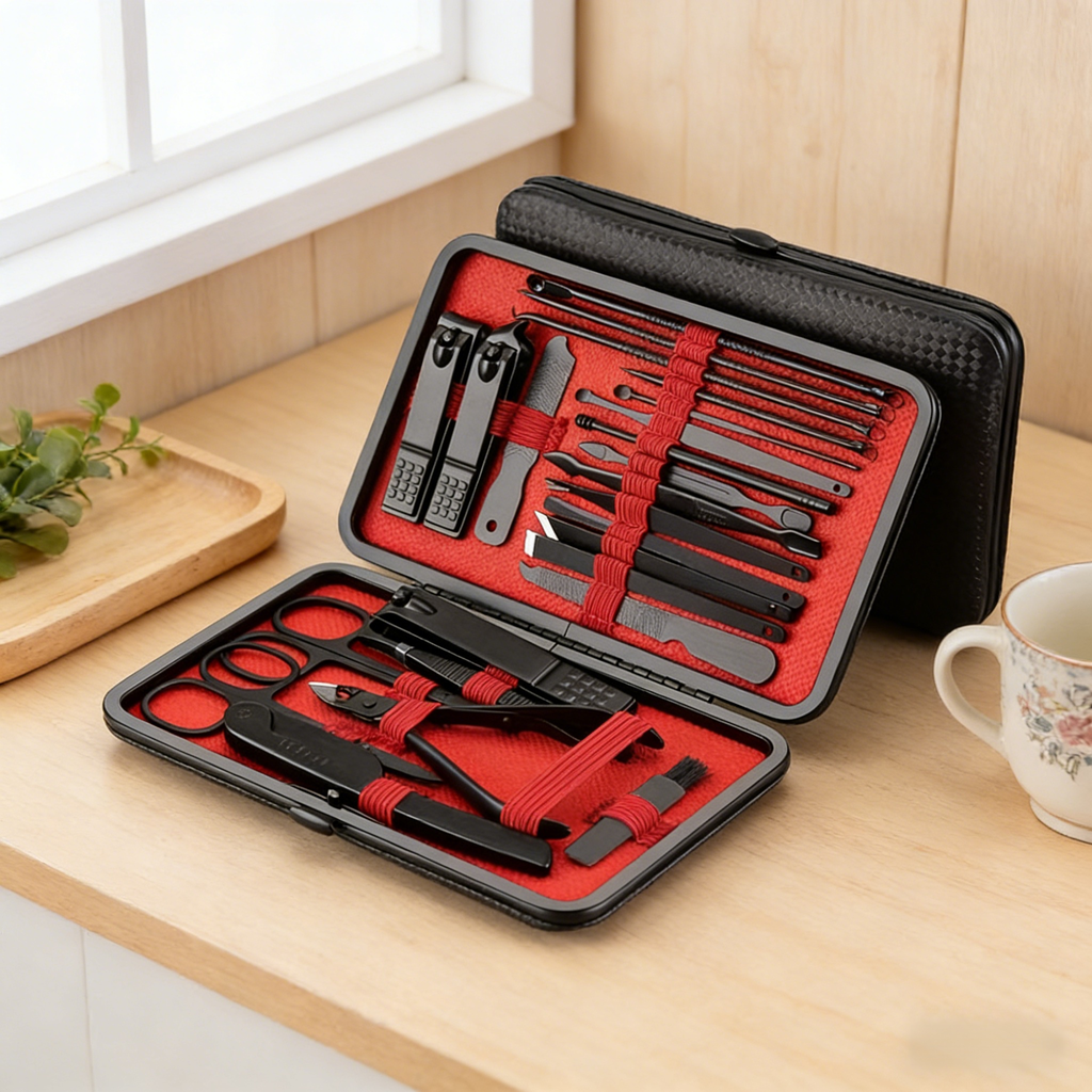 美甲專用不鏽鋼指甲刀套裝24件