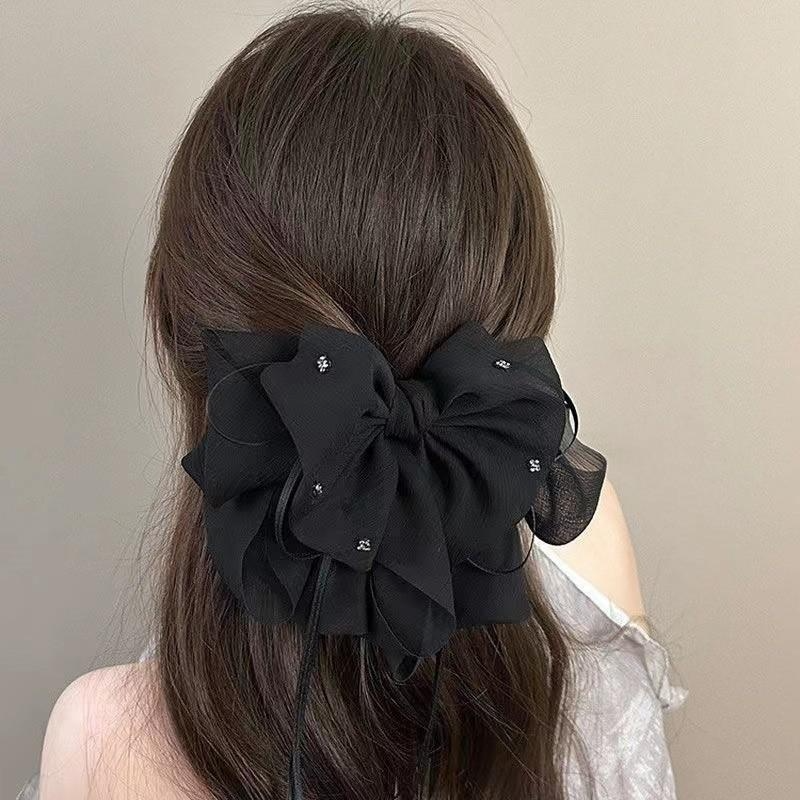 リボンヘアクリップ