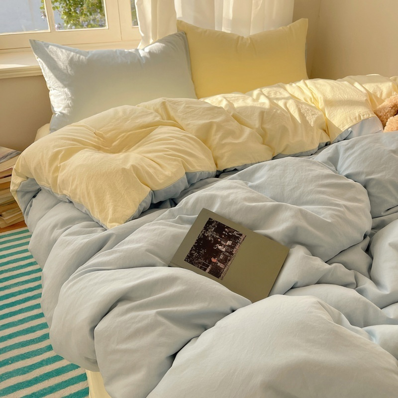 Housse de couette en coton pur, confort visuel pour un sommeil paisible