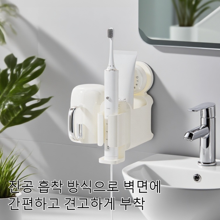 고급 흡착식 칫솔꽂이